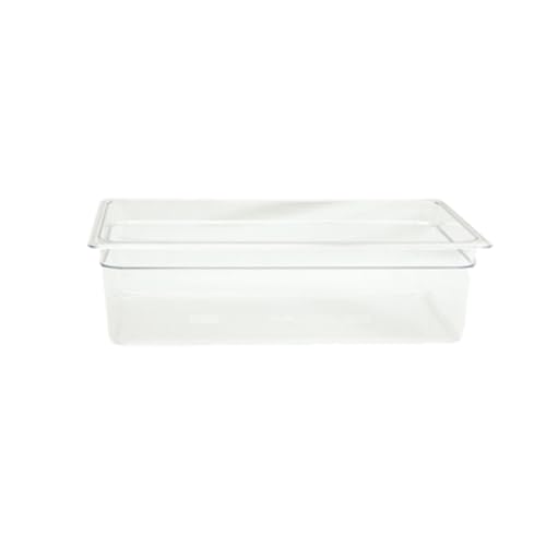 FSE PLPA8006 Food Pan, Full Size, 6" deep, Shatter and Scratch Resistant, Dishwasher Safe, Polycarbonate, Clear, NSF