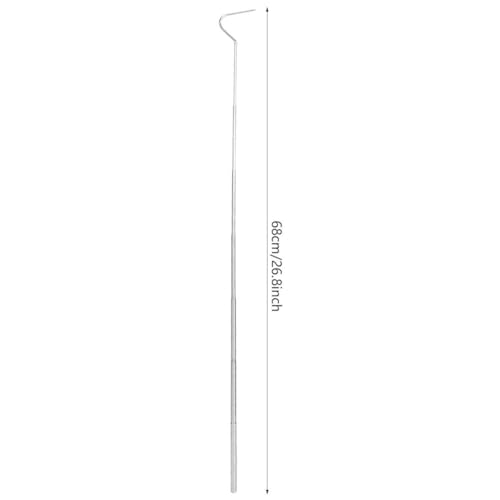 Image of Snake Capture Hook, Stainless Steel Extensible Telescopic Snake Catcher Capture Hook Snake Reptile Catcher(68cm)