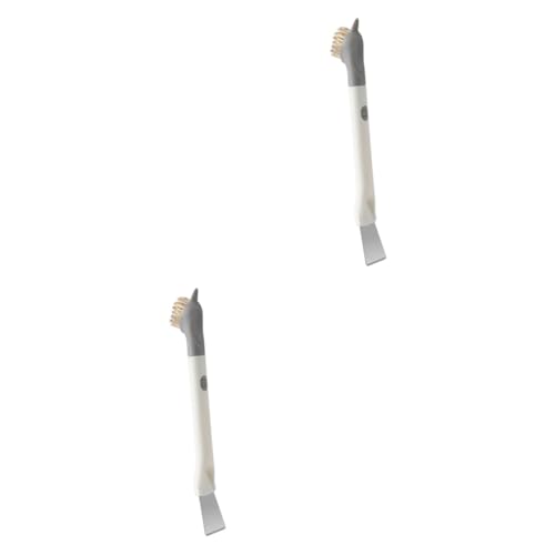 FRCOLOR 2pcs Cooktop Cleaning Brush Kitchen Tool for Detail Cleaning Non-Scratch Design for Stovetops Range Hoods and Countertops Convenient
