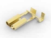 TE Connectivity/AMP Brand, 1742086-1-250Pack, 187 FASTON Flag REC. 18-22 AWG BR