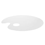 ARTIBETTER 1 Stück Acryl Handheld Malpalette für Wasserfarben Gouache Acrylfarben Transparentes Mischwerkzeug für Künstler Anfänger