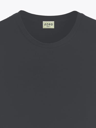Image of ADRO Men's Cotton Solid Regular Fit T-Shirt