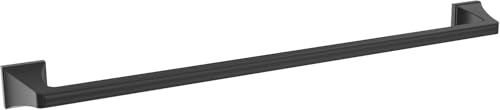 Image of Amerock Mulholland 24 inch Matte Black Towel Bar