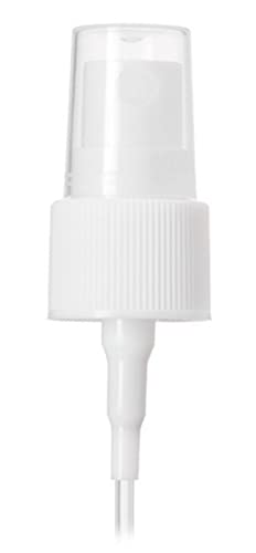 2 Ounce Cosmo Round Bottles, PET Plastic Empty Fillable BPA-Free, with White Ribbed Fine Mist Pump Spray Caps (Pack of 12) (Purple)3