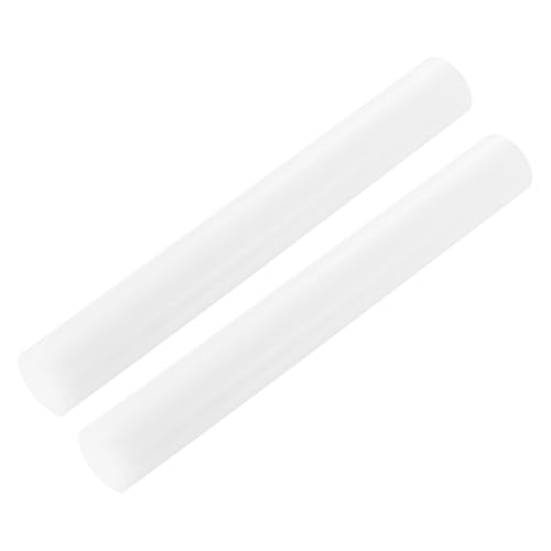 Image of MECCANIXITY ABS Plastic Rod Round Solid Bar 25 mm x 200mm White for DIY Model Material, Architectural Model Making, DIY Sand Table, Pack of 2