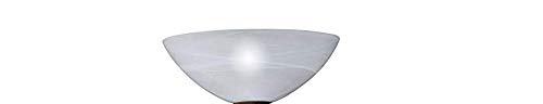 Lampenschirm E27 u.a. für Led Glas, Ersatzglas, Schirm, Ersatzschirm, Lampenglas für Pendellampe, Tischlampe, Fluter, Leuchte (40 Cm Alabasterfarbig)