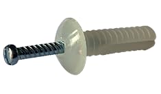 1/4" x 1" Mushroom Head Hammer Drive Screws, Zinc, 100 Pack