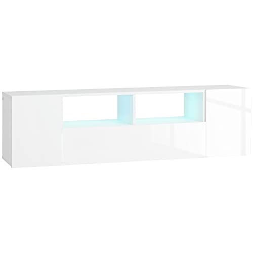 LUCI LED: Il nostro mobile TV basso è dotato di strisce LED che possono gestibili dal telecomando in dotazione. Sono presenti 16 luci colorate, 4 modalità di lampeggiamento e una luminosità regolabile per soddisfare tutte le tue preferenze.