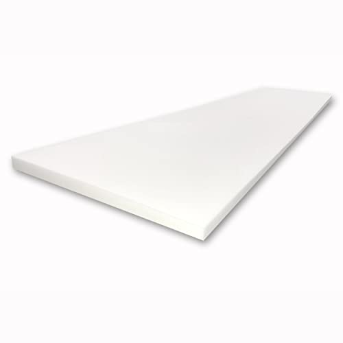 FoamTouch Upholstery Foam Cushion High Density 2 Height x 30 Width x 84 Length Made in USA