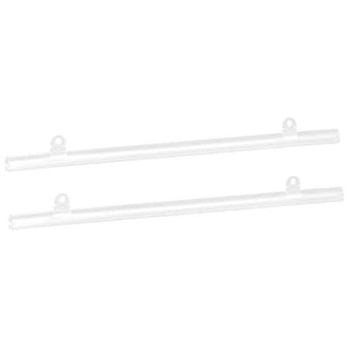 Image of MECCANIXITY PVC Poster Hanger Strip 35cm /14inch Clear with Clips, 4 Set