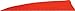 Gateway Shield Cut Feathers Red 4 in. RW 50 pk.