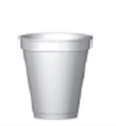 WinCup Drinking Cup 8 oz. White Styrofoam Disposable, 8C8W - CASE of 1000