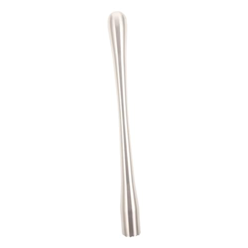 FUNOMOCYA Stainless Steel Popsicles Muddler Grinding Rod Drinking Stirring Rod Lemon Pressing Stick Fruit Blender Fruit Crusher Swizzle Sticks Lemon Stick Bar Tool Ice Crushing Rod Silver