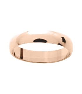 Alliance Amira en or rose 18 carats 4 mm pour un éclat éternel