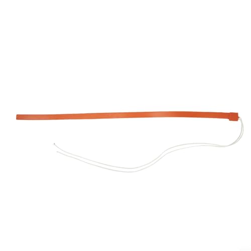 Besttoolifes Calentador de silicona resistente a los ácidos, 50 W, 12 V, almohadilla térmica flexible de 12 x 500 mm para aplicaciones de calefacción térmica, goma reforzada con fibra de vidrio