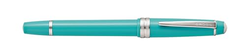 Image of Cross Bailey Light Polished Teal Fountain Pen - Refillable, Medium Nib, Black Ink, Presented in Everyday Gift Box