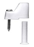 CRL White Storm Window Clamps - Pack of 4