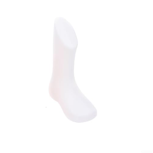 Maniquí de polietileno para niños, para calcetines y zapatos, diseñado para uso minorista o doméstico, para arreglos de calzado infantil (blanco, 11,5 cm)