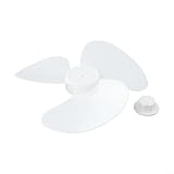 Ventilatore da 30,5 cm a 3 foglie in plastica per piedistallo scrivania da parete ventilatori da tavolo 15 cm raggio 8 mm foro bianco facile da installare ad alto flusso d'aria case raffreddamento