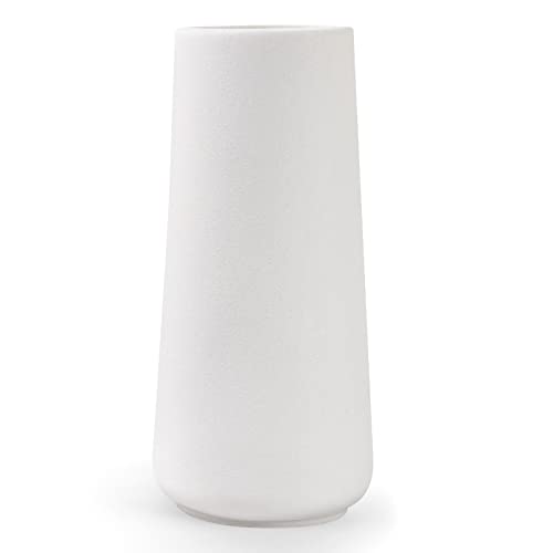 Ygeomer 7.7" Ceramic Vase Pampas Grass Vase White Flowers Vases For Decor Bedroom Living Room Centerpieces Office Desk #TOP12