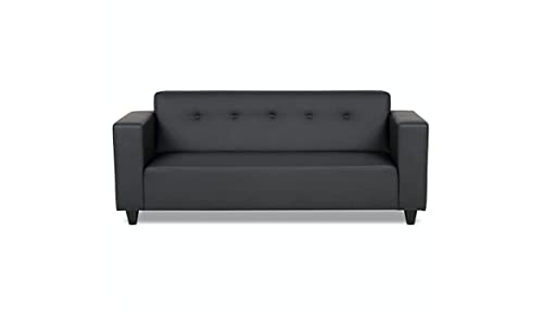 RM Home Three Seater Sofa (Black) Leather RM Home Three Seater Sofa (Black) Leather