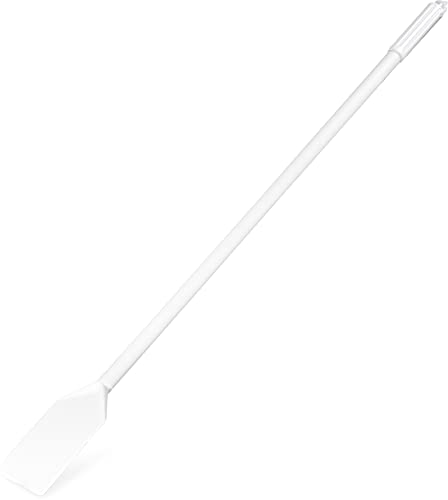 SPARTA Nylon Paddle Mixing Scraper, Food Safe, Waterproof with Long Handle for Large Batch Cooking and Cleaning, 40 Inches, White