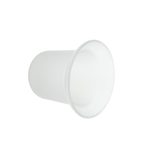 AUTSUPPL Portaescobillas para Inodoro Mate Base De Vidrio, Borde 11.5 Cm y Fondo 8 Cm, Diseño Agujeros Inferiores Antiriego, Soporte Resistente para Baño y Limpieza Higiénica