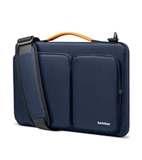 tomtoc Laptoptasche 360° für 13-Zoll-neue MacBook Air 2024-2018 M3/A3113 M2/A2681 M1/A2337, 13-Zoll-MacBook Pro M2/A2686 M1/A2337 2022-2016, wasserdichte Hülle für das Notebook Schulter