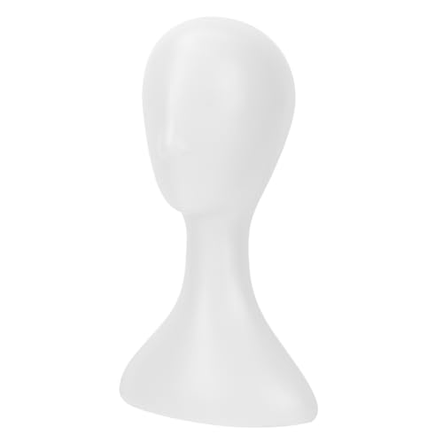 WOFASHPURET 1Pc Female Head Model for Wig and Hat Display Mannequin Head with Smooth Surface for Salon and Store Use Abstract Design