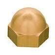 (10pcs) 1/2"-20 Acorn Cap Nuts Brass Ships Free in USA