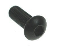 Image of 5mm High Tensile Bolts M5 x 10mm (10 Pack) Black (10.9 H/T) Socket Button / Dome Allen Key Head Bolt/Screws Free UK Delivery