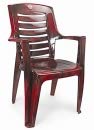 Image of Cello Ultramatt Plastic Full Back Armchair, Set of 4(Pearl Brown)