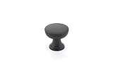Emtek 86467US19 Overland 1.25 in Cab Knob, Flat Black