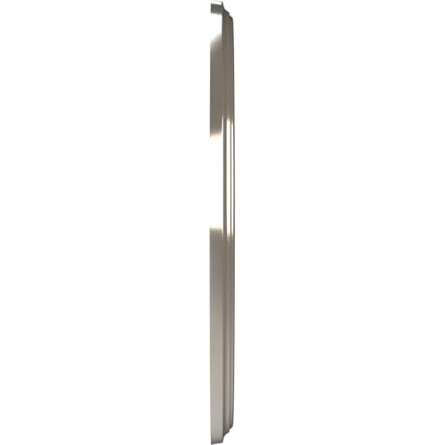 Image of Ekena Millwork CMP16BEBCR Berkshire Thermoformed PVC Ceiling Medallion (Fits Canopies up to 7 inch), 16 inchOD x 3 1 /2 inchID x 1 inchP, Bright Coat Chrome
