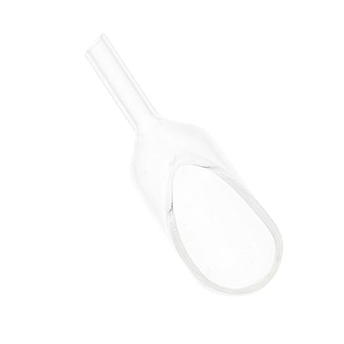 FUNOMOCYA Weighing Spoon Digital Measuring Spoon Laboratory Weighing Tool Clear Experimental Weighing Scoop Lab Weighing Dishes Containment Tray Spoon Scale Instrument Weighing Scoop Glass