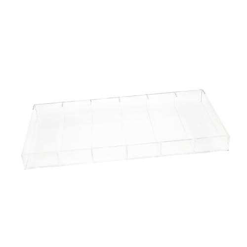 Organisateur de bureau à compartiments FOMIYES en acrylique transparent robuste