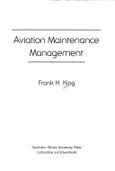 Hardcover Aviation Maintenance Management Book