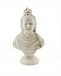 Buste Reine Victoria miniature 1:12 Melody Jane d'époque pour décoration de maison de poupées