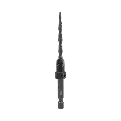 Shophubio Juego de brocas avellanadas de acero al carbono de 12 piezas/14 piezas para carpintería, brocas de taladro helicoidal, para un corte rápido y suave de agujeros de madera (14 piezas)