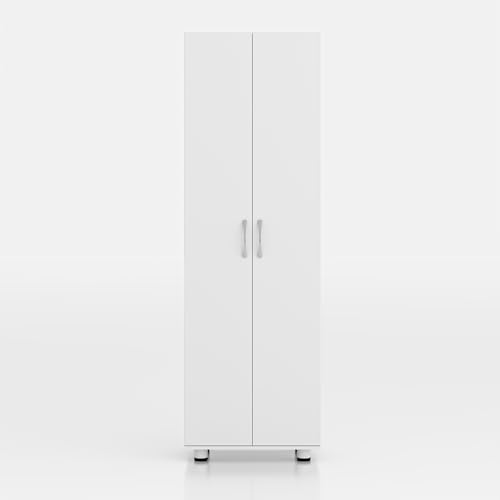 Pantry Storage Cabinet with Door and Adjustable Shelves | Utility