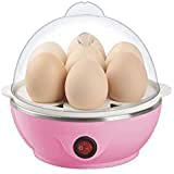 Global Works Egg Boiler, Poacher Electric Automatic Off 7 Egg Poacher for Steaming Cooking Boiling (Multicolor)