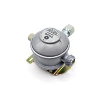 Regulador de gas de mamparo fijo para caravana y autocaravana 90° - Salida de 8 mm