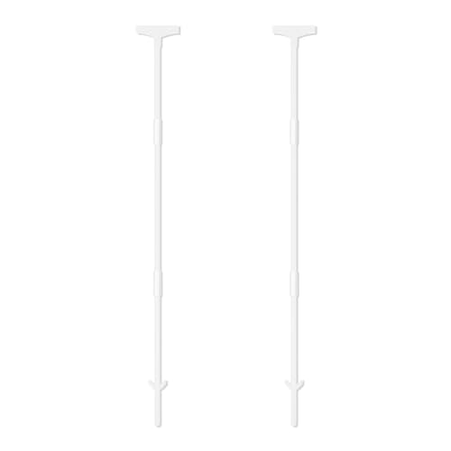 Acuxiaza Lot de 2 piquets blancs de 122 cm pour panneaux
