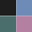 4#black/Pink/Blue/Ins Green Premium