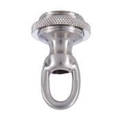 Image of B&P Lamp Cast Nickel Screw Collar Ceiling Light Canopy Plate Kit
