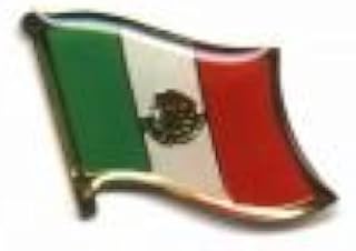 SUPERDAVES SUPERSTORE Mexico Country Flag Small Metal Lapel Pin Badge ... 3/4 X 3/4 Inches ... New