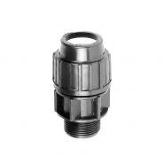 SOMATHERM FOR YOU, Raccord plastique droit pour tube PE Ø40 mm - Mâle 11/4 - Installation facile pour irrigation - Résistant à 16 bars et 80°C - Norme ACS - Étanchéité fiable