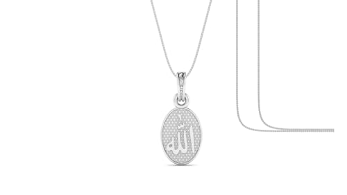 Chaîne Allah Barkat en argent pur, le cadeau spirituel islamique idéal pour homme et femme