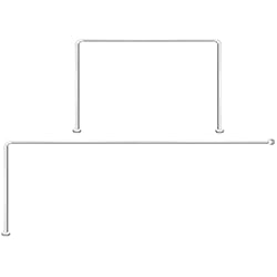 Barras Para Cortinas De Baño Carrefour Maurer 4042202 - Barra para cortina ducha, Universal, Aluminio, Blanco, 80 x 80 x 80/ 80 x 170 cm