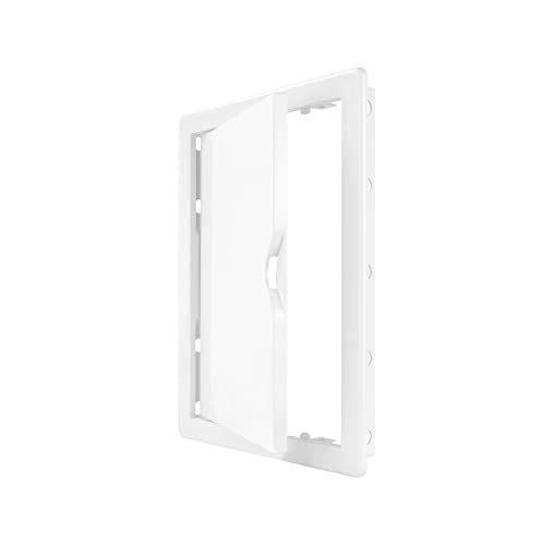 Inspection Flap 150 x 200 mm Inspection Door 15 x 20 cm Plastic Drywall Plasterboard Maintenance Flap White Suitable for Wet Rooms Flush-Mounted Flap - Image 2